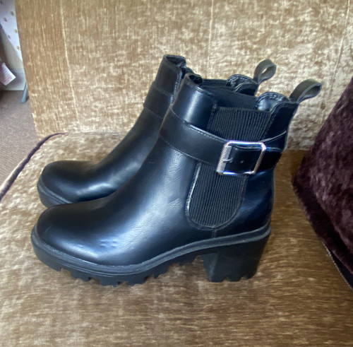 Faith black chelsea ankle - black,