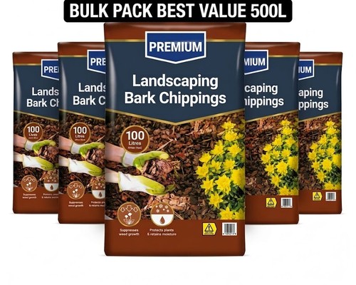 Bark chippings 100l pack - bark,