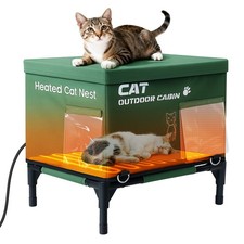 Heated cat house - heated, outdoor