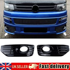 For VW T5 T5.1 Sportline 2010-2015 Bumper Fog Light Cover Surround Grill Black