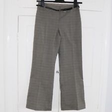 Next Houndstooth Trousers Size UK 8R Women’s Grey Mix Work Office Smart Ladies
