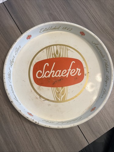 Vintage schaefer beer tray - vintage,
