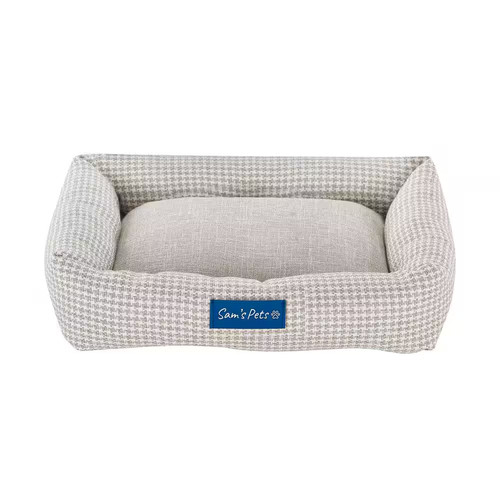 Arlo small brown plaid bolster - arlo,