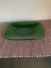 Very unusal green glass oblong - very,