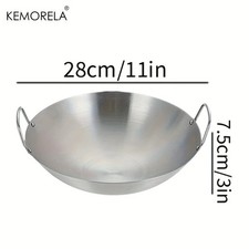 Large Stainless Steel Wok