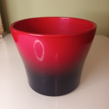 Scheurich 808-14 Hombre Black to Red Plant Pot Planter Made in Germany