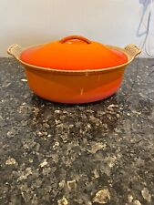 Vintage Orange Le Creuset Casserole Dish/Dutch Oven Size 26