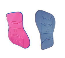 Pushchair Liner Pink Blue Babystart Stroller Reversible Wipe Clean Set of 2