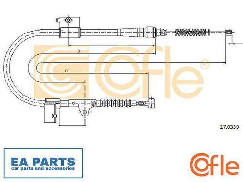 Cable parking brake for - parking,