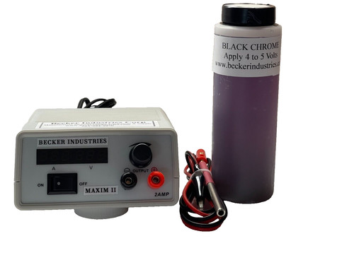 Black chrome electroplating - black,