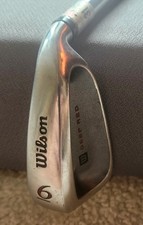Wilson Deep Red 6 Iron Fat Shaft Fluid Feel Steel Shaft Very Good Condition