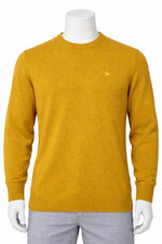 Mens Wool Mix Jumper Mustard
