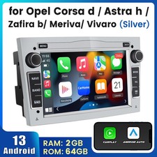 For Vauxhall Corsa C/D Antara Astra H Carplay Car Stereo Radio Player SAT NAV BT