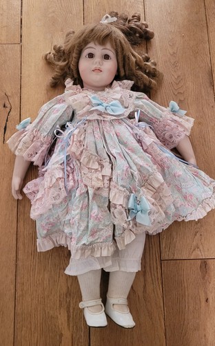Vintage porcelain doll - vintage,