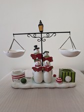 Very Rare Yankee Candle Christmas Choir Double Hanging Wax Burner .. VGC