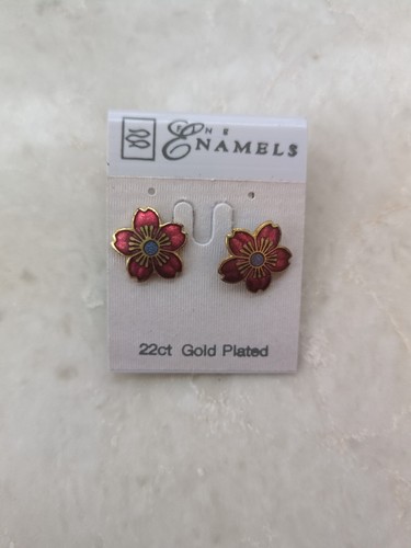 Fine enamels 22ct gold plated - enamels,