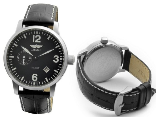 Manual winding pilot watch - winding,