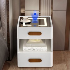 LED Bedside Table High Gloss