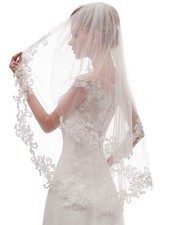 Bridal Veil 2 Tier Lace