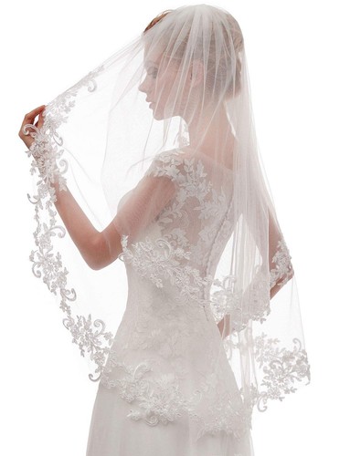 Bridal veil tier lace - bridal,