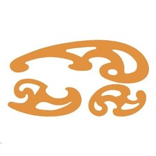 Set of 3 French curves made