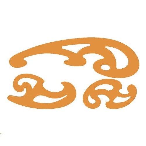 Set french curves made - 3,
