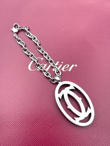 Cartier logo charm keychain - cartier,