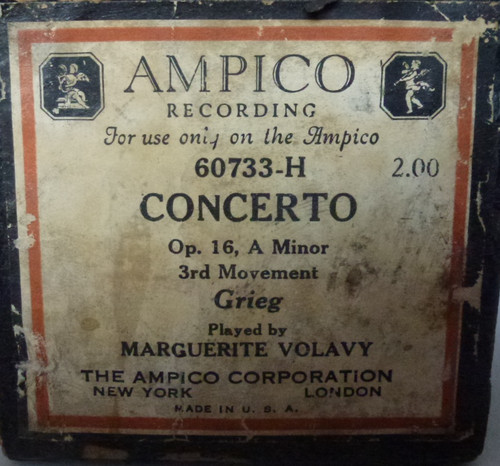 Ampico reproducing roll - ampico,
