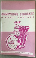 ARMSTRONG SIDDELEY ASJW DIESEL ENGINE Operators Handbook JAN 1964 #A/8028/3