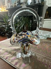 Vintage Art Deco 1960 Murano Glass Original Basket Styles
