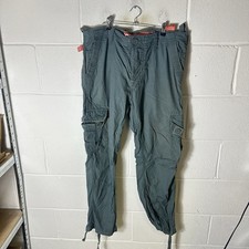 Superdry Trousers Mens Extra Large Green Straight Cargo Military Utility Pockets
