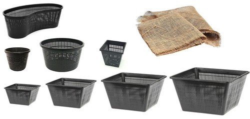 Pond plant baskets hessian - plant,