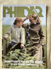Phildar knitting pattern book. 20 Chunky Knits. Intarsia Aran Jacquard Fair Isle