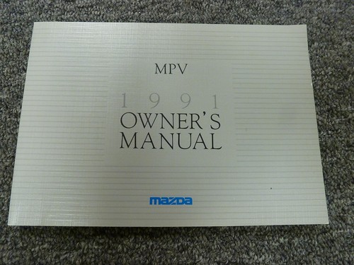 1991 mazda mpv minivan owner - 1991,