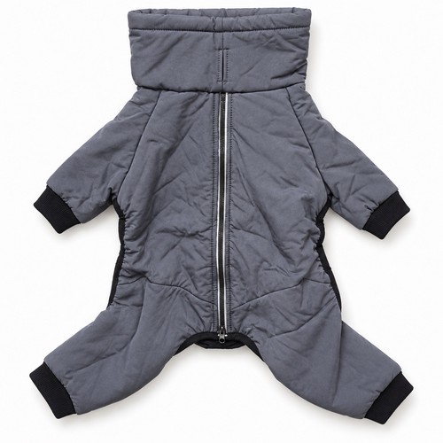 Grey dog coat - m, fleece