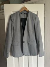 BRAND NEW - Zara Black & White Dogtooth Blazer Size S / 10 Never worn - perfect