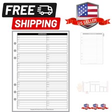 A5 Size Name & Address Refill