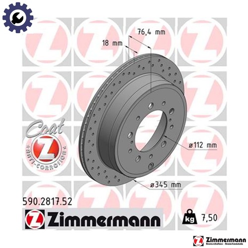 Brake disc 590 2817 for - brake,