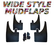 4 X NEW QUALITY WIDE MUDFLAPS TO FIT  Mercedes-Benz Saloon FREE CLAMPS