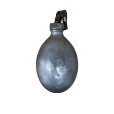 Vintage Bulgarian Army Aluminium Water Bottle Military Field Canteen WW2 Flask