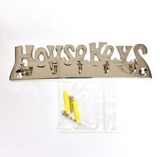 Chrome Brass Nickel or Bronze House Key Hook Wall Hanger Rack Holder with Screws