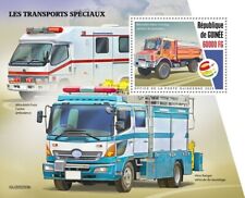 MERCEDES-BENZ UNIMOG/Hino Ranger Fire Engine Truck Stamp Sheet #289 2020 Guinea