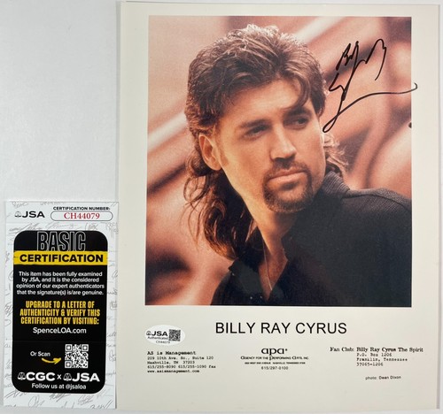 Billy ray cyrus signed 8x10 - billy,