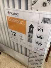 White Stellrad Compact Radiator (K1) Height 600 x Length 600