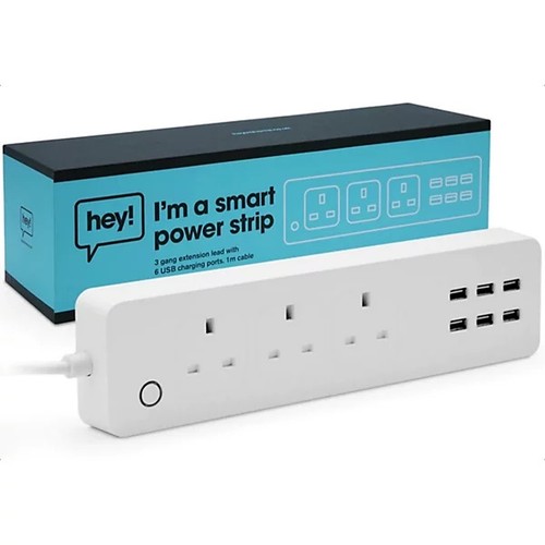Hey smart power strip plugs - hey!,