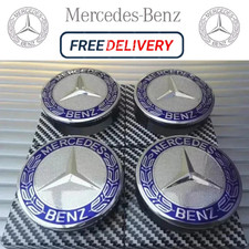 4x Mercedes Benz 75mm Alloy