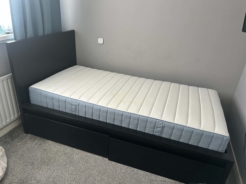 Ikea single white - single, malm