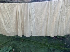 Pair Yellow Cotton Linen Look