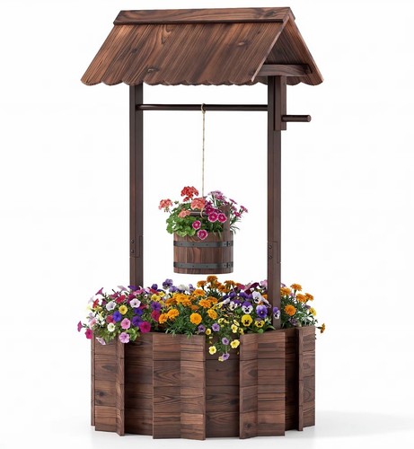 Garden wishing well planter - wishing,