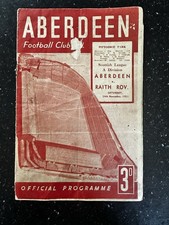 1951/52 Aberdeen v Raith Rovers